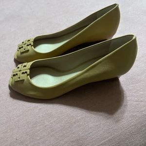 Tory Burch Peep Toe Wedges- New